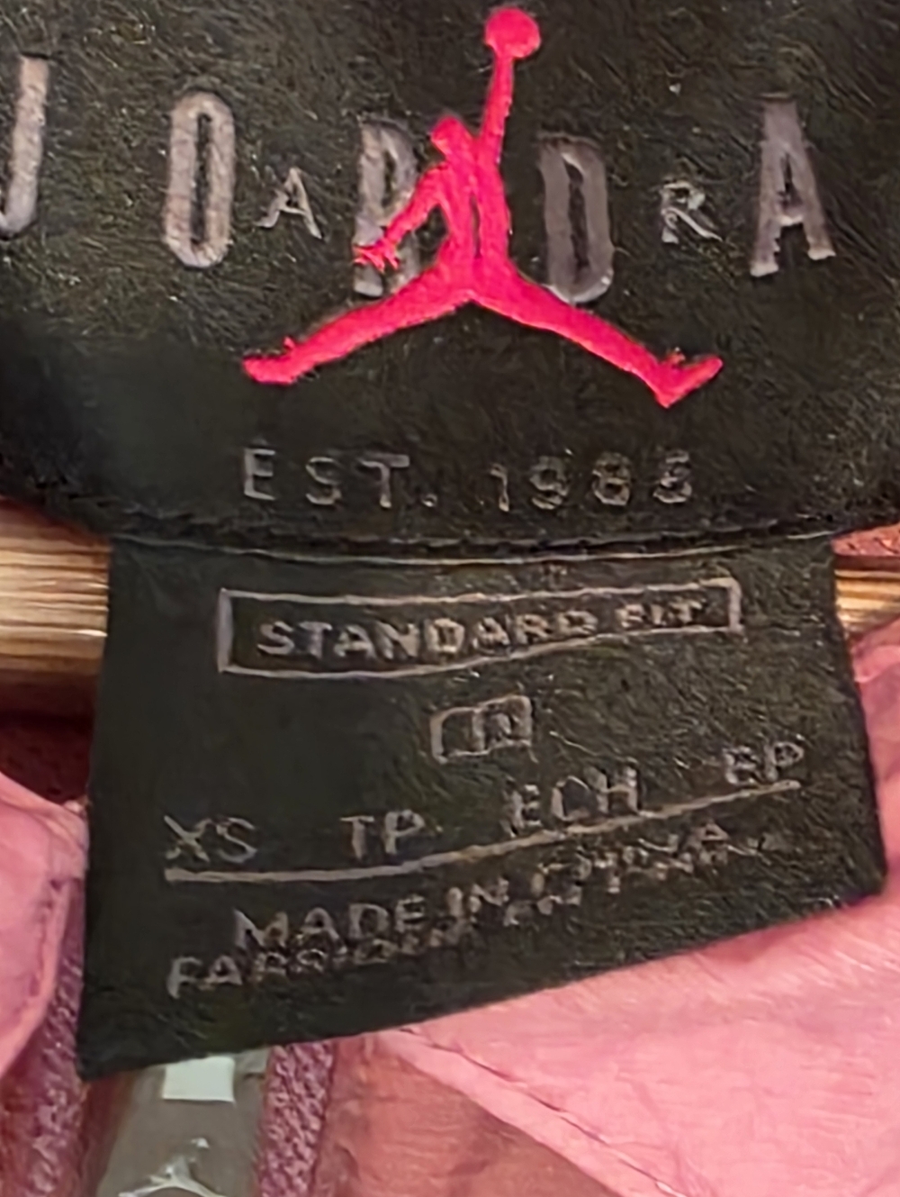 Nike Jordan Flight Pink Ombre Long Cargo Windbreaker Jacket EUC Size XS - Picture 2 of 8